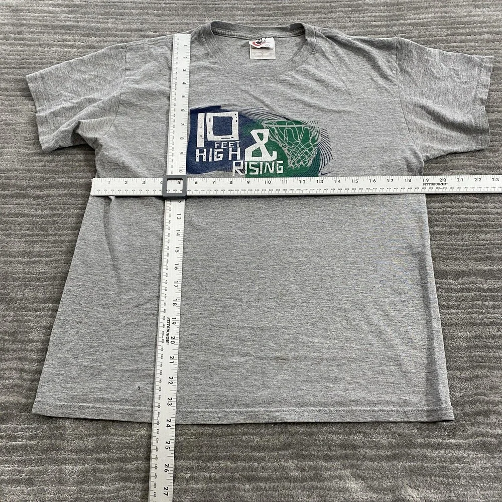 Vintage Nike Shirt Youth XL Gray 10 Feet High & Rising Made USA Basketball 90s
